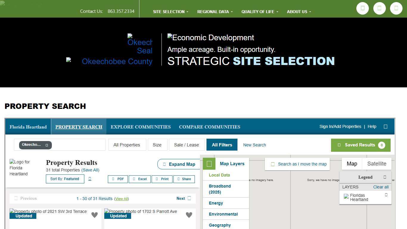 Property Search Okeechobee County EDC